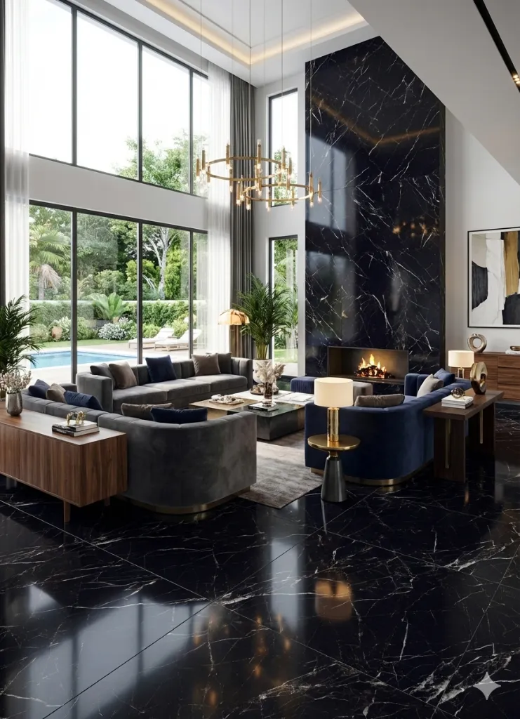 salon NERO MARQUINA ROYAL (10F RANDOM) 60X120 RECT SUPER PULIDO.webp