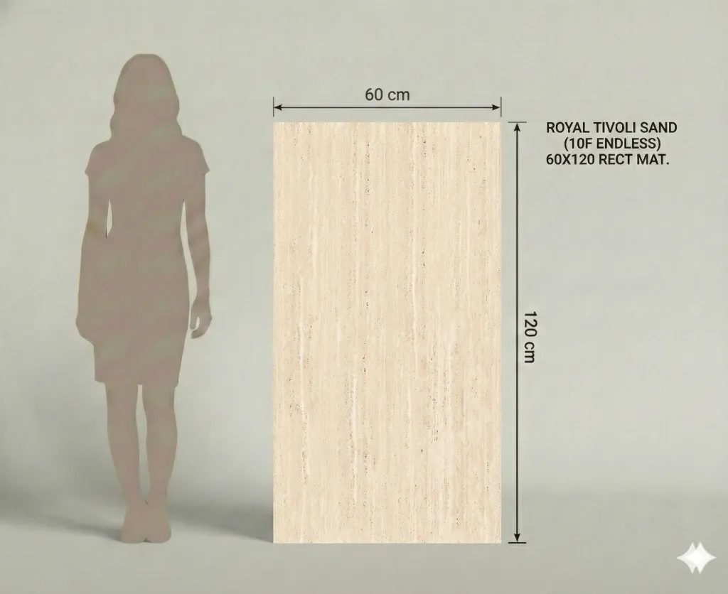 human ROYAL TIVOLI SAND (10F ENDLESS) 60X120 RECT MAT.webp
